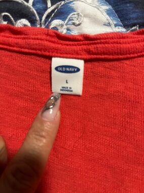 Old Navy Red Crewneck Tee
